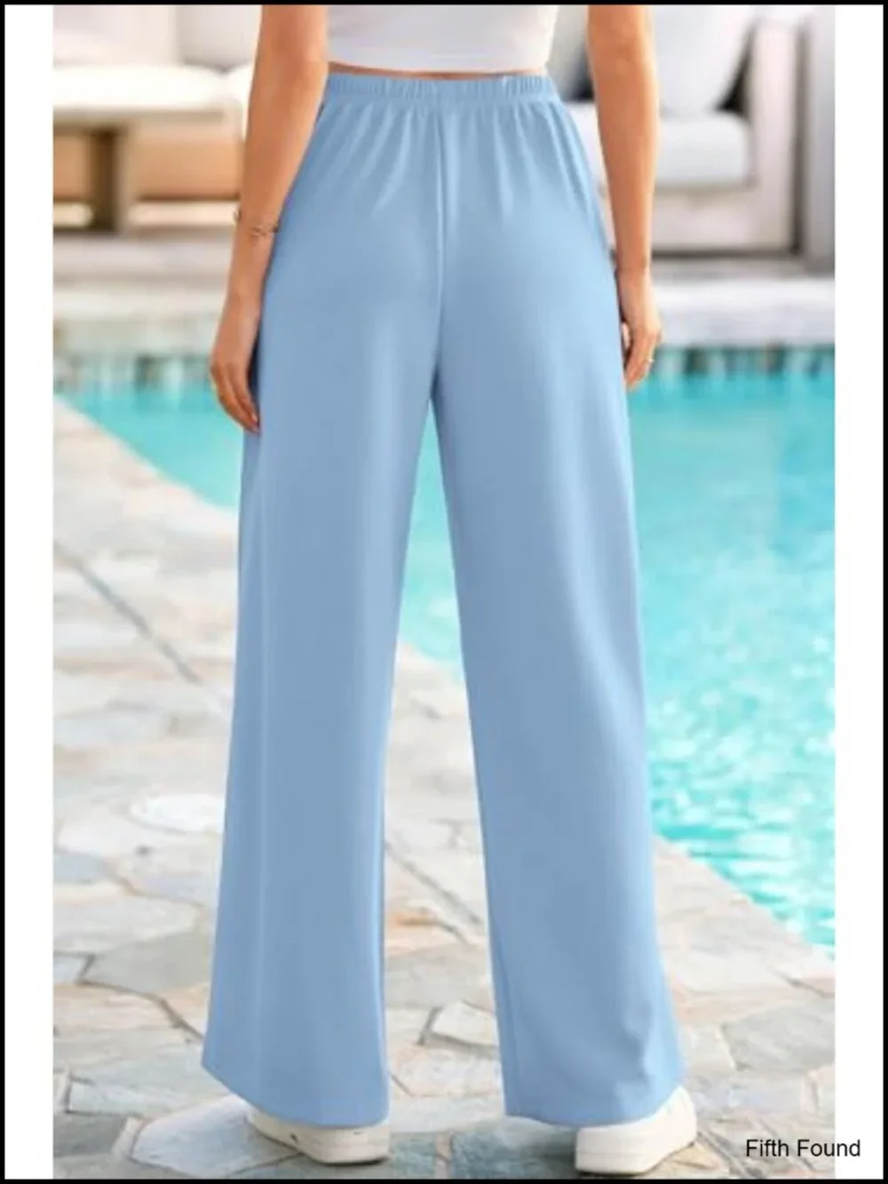 Wide Leg Sweatpants Drawstring Waist Athletic Track Pants with Pockets